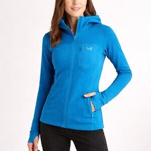 Arc’teryx Fortrez Hoodie Women’s Medium Baja Blue Polartec Fleece Full Zip